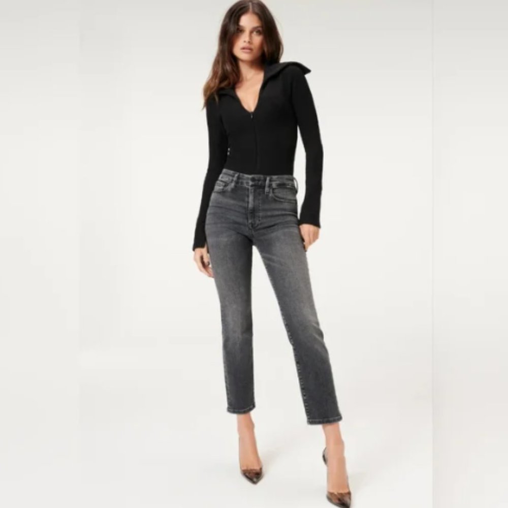 Good American 8 / 29 Washed Black Good Classic High Rise Jeans